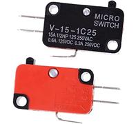 Micro interruptores interruptor de límite 5 unids/lote 250V 16A botón pulsador de puerta de horno microondas SPDT 1 NO 1 NC Micro interruptor V-15-1C25 trípode Jog carrera de límite Interruptor de dio