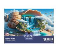 Micro Isla en una conchaPuzzles Imposible,desafío for Adults Entretenimiento Creativo 1000 Piezas Obra De Arte De Juego De para Adultos Y Niños A Partir De 12 Años 38x26cm/1000pcs