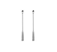 Micro Lab Sampling Reactivo Cuchara, 2PCS 10cm Cuchara de laboratorio Espátula de metal Laboratorio 2 en 1 Espátula de mezcla de doble cabeza para polvos, tapa de gel, suministros de laboratorio