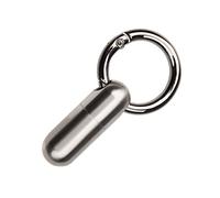 Micro llavero pastillero, mini pastillero impermeable de titanio para bolso de viaje, bolsillo cartera