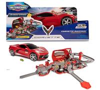 Micro Machines Corvette Raceway Play Set - Se Convierte en Car Race Track - Incluye 1x Play Set y 1x Play Race Car Exclusivo - Micromachines Toy Cars Edades 4+