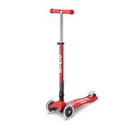 Micro® | Maxi Deluxe Plegable LED | Patinete 3 Ruedas Niños | Altura Regulable | Ruedas con iluminación LED | Rodamientos ABEC9 | 5-12 Años | Niños y Niñas