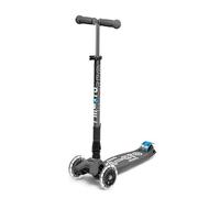Micro® Maxi Deluxe Plegable LED, Patinete 3 Ruedas, 5-12 Años, Peso 2,5kg, Carga Máx 70Kg, Altura 67-91 cm, Plataforma Antideslizante Polipropileno (Flexible, Alta Resistencia) (Volcano)