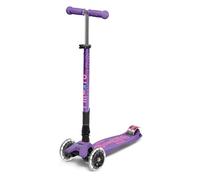 Micro® | Maxi Micro Deluxe Plegable LED Patinete 3 Ruedas Niños | Altura Regulable | Ruedas con iluminación LED | Rodamientos ABEC9 | 5-12 Años | Niños y Niñas