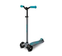 MICRO Maxi Deluxe Pro Patinetes, Juventud Unisex, Gris/Aqua (Multicolor), 5-12 Años