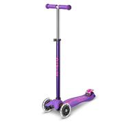 Micro | Maxi Micro Deluxe LED | Patinete niños 3 Ruedas | 5-12 años | Giro por Inclinación, Manillar Regulable en Altura Ruedas PU con luces LED activadas por movimiento, Ligero, Ingeniería Suiza