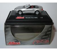 Micro Metal Schuco Ho 1/87 Mercedes-Benz 500 Sl Cabriolet Gris En Box