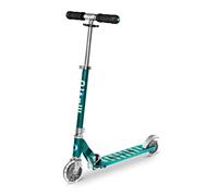 Micro Patinete Infantil Micro Sprite clásico LED | Manillar Ajustable | Ruedas iluminadas | Plegable | Soporte | 5 a Adolescentes | Niños y niñas | Aqua