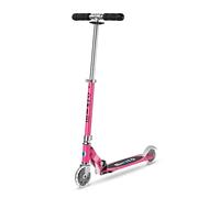 Micro® | Micro Sprite LED Scooter 2 Ruedas Niños | Patinete y Puños Plegables | Ruedas con iluminación LED | Ligero y Regulable en Altura | +5 Años | Niños y Niñas