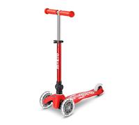 Micro® | Mini Deluxe LED | Plegable | Patinete Luces LED | Niños 2-5 años | Patinete infantil premium, Scooter de 3 Ruedas con luces LED, Giro por inclinación, Altura regulable, Diseñado en Suiza
