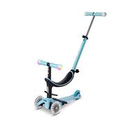 Micro® | Mini2Grow Deluxe Magic LED Patinete Evolutivo 4en1 con Asiento para niños | Ruedas y puños con iluminación | Montaje y desmontaje sin Herramientas | Ligero | 1-6 Años | Niños y Niñas