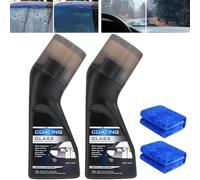 Micro-Molecular Anti-Fog Coating Agent Wiper, Magic Anti-Fog Coating, Anti-Fog for Car Windshield, Windows, Mirrors, Glasses, Swim Goggles, Car Defogging with Applicator (2 PCS)