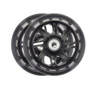 Micro® | Pack 2 Ruedas con luces LED 120mm | Repuestos Originales patinete infantil Micro | Rodamientos ABEC9 | Iluminación por Dinamo Sin Pilas | Fácil Instalación con Tornillos y Llaves Allen