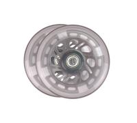 Micro® | Pack 2 Ruedas con luces LED 120mm | Repuestos Originales patinete infantil Micro | Rodamientos ABEC9 | Iluminación por Dinamo Sin Pilas | Fácil Instalación con Tornillos y Llaves Allen