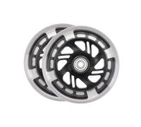 Micro® | Pack 2 Ruedas con luces LED 120mm | Repuestos Originales patinete infantil Micro | Rodamientos ABEC9 | Iluminación por Dinamo Sin Pilas | Fácil Instalación con Tornillos y Llaves Allen