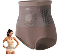 Micro-Particle Sculpting & Fat-Burn Shorts,Pantalones Cortos moldeadores de Cuerpo con Control de Barriga de Cintura Alta for Mujeres, Yoga (FR/ES, Letras, Talla única, Regular, Regular, XXL, khaki)