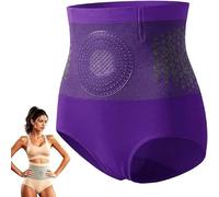 Micro-Particle Sculpting & Fat-Burn Shorts,Pantalones Cortos moldeadores de Cuerpo con Control de Barriga de Cintura Alta for Mujeres, Yoga (FR/ES, Letras, Talla única, Regular, Regular, 3XL, purple)