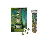 Micro Puzzles See You Later - Mini rompecabezas de cocodrilo para adultos, rompecabezas de bolsillo pequeño de 150 piezas de 4 x 6 pulgadas, bonito rompecabezas de viaje, idea de regalo única