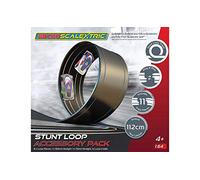 Micro Scalextric Track Pack-Stunt Loop Pista, Bucle Paquete de extensión para Acrobacias, Color Negro, 112 cm (Hornby Hobbies G8046)