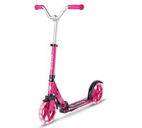 Micro Scooters | Patinete Cruiser LED para niños | Manillar ajustable | Ligero | Ruedas iluminadas | Plegable | Pata de apoyo | 5-12 años | Para niños y niñas | Rosa Berry