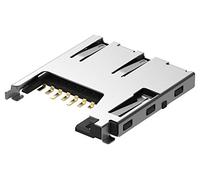 Micro SD Conn, Push-Push, 8POS, SMT, memoria y conectores de tarjeta SIM, cantidad 1 | MEM2061-01-188-00-A