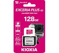 Micro SD KIOXIA 128GB EXCERIA Plus G2 UHS-I C10 con Adaptador