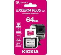 Micro SD KIOXIA 64GB EXCERIA Plus G2 UHS-I C10 con Adaptador