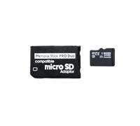 Micro SD PSP con tarjeta de memoria 32 g universal y adaptador Memory Stick Pro Duo, tarjeta Magicgate compatible con Sony Playstation Fat Slim psp 1000/2000/3000 cámara Handycam