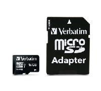 VERBATIM 44082 - Tarjeta de memoria microSDHC de 16 GB, VERBATIM, clase 10