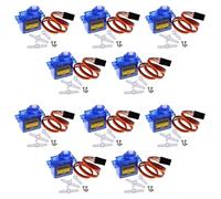 Micro Servomotor 10 Psc 9G Digital Servo Motor Mini Servo para RC Helicóptero Barco Avión Helicóptero, Rotación de 360°