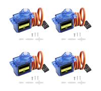 Micro Servomotor Kit Binghe 4 Piezas 9G Micro Servomotor Micro servo Motor Mini servo para RC Robot/Helicóptero/Automóviles 9G Servo Compatible con Arduino