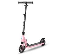 Micro® Sprite Suspension Patinete 2 Ruedas Niños y Adultos | Suspensión Delantera | Plegado rápido Desde el pie | Puños Plegables | Altura Regulable | +8 Años (Pink)