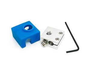 Micro Swiss - Bloque calefactor mejorado con funda de silicona para impresoras CR10, Ender 2, Ender 3, ANET A8 MK7, MK8, MK9 Hotends