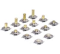 Micro Switches 5.2 * High 1.5-6.0 Touch Tact Switch 4 ALFILER Táctil de metal 12v micro botón Interruptor cobre pies(H-4.3)