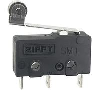 Micro Switches 5 PCS Small Switch de 19.8 mm No NC 3 Alfiler tarjeta circuito impreso Terminal SPDT 6A 125V 250V Acción rápida palanca for empujar el motor la válvula gas(Roller Lever)