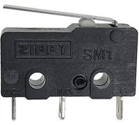 Micro Switches 5 PCS Small Switch de 19.8 mm No NC 3 Alfiler tarjeta circuito impreso Terminal SPDT 6A 125V 250V Acción rápida palanca for empujar el motor la válvula gas(Straight Lever)