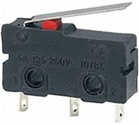 Micro Switches 5pcs Mini Limit Switch No NC 3 Patas tarjeta de circuito impreso Terminales SPDT 5A 125V 250V 2 Microscos empuje la palanca arco 9 mm(16mm Lever)