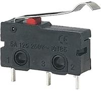 Micro Switches 5pcs Mini Limit Switch No NC 3 Patas tarjeta de circuito impreso Terminales SPDT 5A 125V 250V 2 Microscos empuje la palanca arco 9 mm(Pcb Pin Arc Lever)