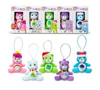 Micro Teenies Care Bears Treasure Box 5-Pack Holiday - Edición Navideña con Cheer Bear, Grumpy Bear, Good Luck Bear, Share Bear & Christmas Wishes Bear - Coleccionables Festivos para Todas Las Edades