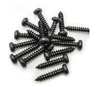 Micro tornillos de cabeza redonda, juego de tornillos de clavos pequeños autorroscantes, 1200 unids/set, pernos de grifo M1-M1.7(Black)