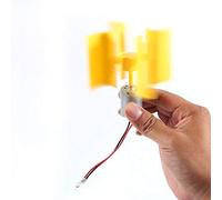 Micro Turbina EóLica, Delaman Electricidad Generador De Viento Motor Eje Vertical Turbinas De Viento Mini Motor Piezas Led Modelo De EnseñAnza De Bricolaje