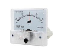 Microamperímetro 85C1 El amperímetro positivo y negativo Medidor de panel analógico Medidor de amperios ±30uA ±50uA ±100uA ±200uA ±300uA ±500uA (Color : -30uA to 30uA, Size : 64X56mm)
