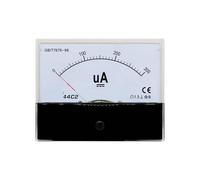 Microamperímetro analógico de panel 44C2 con puntero CC, rangos de 50 µA, 100 µA, 200 µA, 300 µA, 500 µA y 1000 µA (1 unidad).(DC AMMETER_DC 500UA)