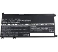 MicroBattery MBXDE-BA0093 refacción para notebook Batería - Componente para ordenador portátil (Batería, DELL, DNCWSCB6106B, I7778-0026GRY, Inspiron 17 7000, Inspiron 17 7778)