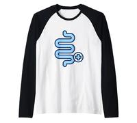 Microbioma Salud Intestinal Microbiota Camiseta Manga Raglan