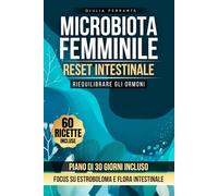 Microbiota Femminile: Reset Intestinale: Nutrire il Microbiota per Riequilibrare gli Ormoni. Guida Pratica con Piano Alimentare di 30 Giorni e 60 ... Protocollo Divulgativo Benessere Donna)