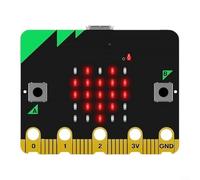 Microbit Development Board V2 Kit de programación con sensores inalámbricos para proyectos de robótica de codificación educativa STEM compatible con MakeCode Scratch Negro 4,3 x 5,2 cm