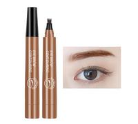Microblading Eyebrow Pencil - 4 Point Eyebrow Pencil, Sweatproof Eyebrow Tint Pen with 4 Tip Brow Pen, Four Claw Eyebrow Pencil, Microblading Liquid Brow Pen, Long-Lasting Brow Pencil, Creates Natural