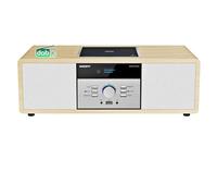 Microcadena con CD y Radio Dab+ | Equipo de Música Vintage de Madera | Bluetooth, USB, Entrada AUX | Sonido 30W y Control Remoto