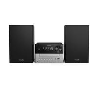 Microcadena de música Philips TAM3205M2/77 20W Bluetooth LE Audio FM CD USB Negro/Plata